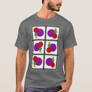 T-shirt Carrés et cercles Abstraits