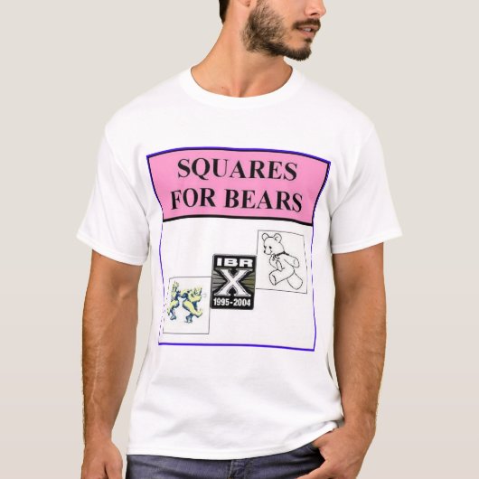 T-shirt carrés pour des ours (Devant)