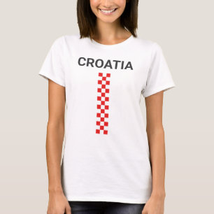 T-shirt Carrés Verticaux Croatie