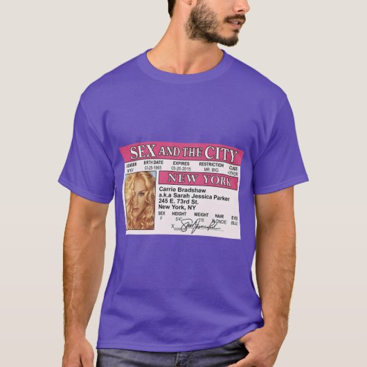 T-shirt carrie bradshaw satc id amis (Devant)