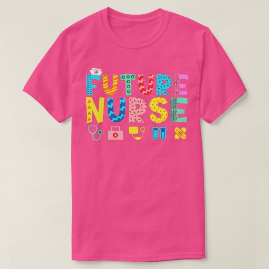 T-shirt Carrière future de l'infirmière (Design devant)