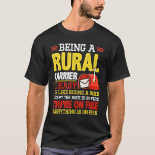 T-shirt Carrières rurales Ouvrier postal Mailman Mail Lady