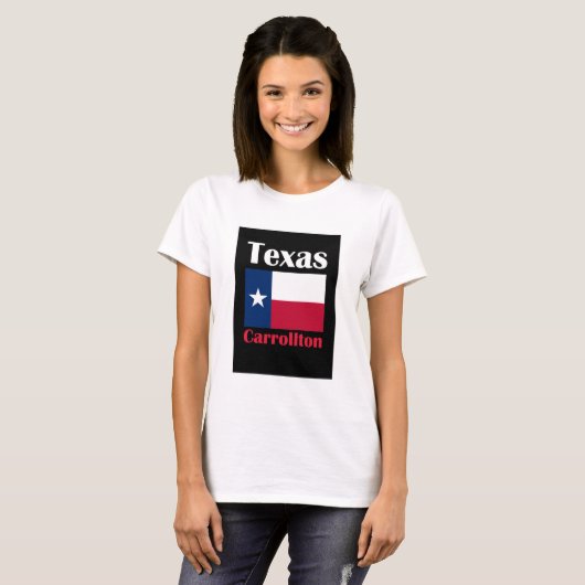 T-shirt Carrollton TX (Devant entier)