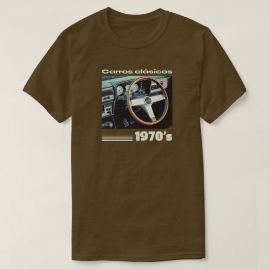 T-shirt Carros Clasicos années 1970 (Design devant)