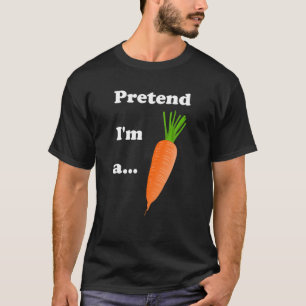 T-SHIRT CARROT COSTUME HALLOWEEN PRÉTENDRE JE SUIS UN PLAI