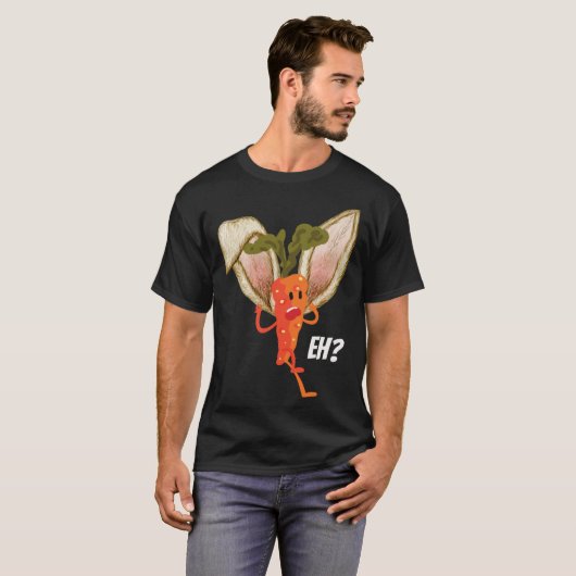 T-shirt Carrot Dissonant Bunny Carrot Easter (Devant entier)