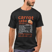 T-shirt Carrot Gâteau Alimentation Faits d'action de grâce (Devant)