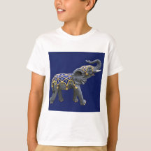 Carrousel Animal Elephant Photo Tee's Kid's Tee