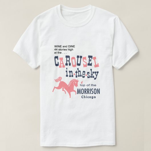 T-shirt Carrousel dans le ciel. Top of the Morrison, Chica (Design devant)