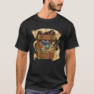 T-shirt Cartable fournitures scolaires coffre au trésor 