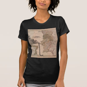 T-shirt Carte 1704 du Portugal et du Brésil