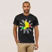T-shirt Carte 2,0 de drapeau du Mali (Devant entier)