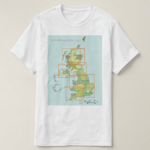 T-shirt Carte aérienne du Royaume-Uni