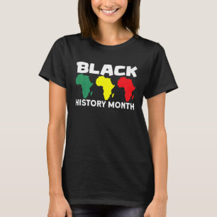 T-shirt Carte africaine Mois de l'histoire des Noirs