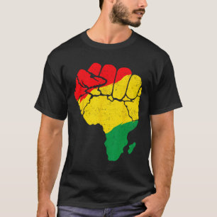 T-shirt Carte Africaine Première Unité Junetten Pride Blac