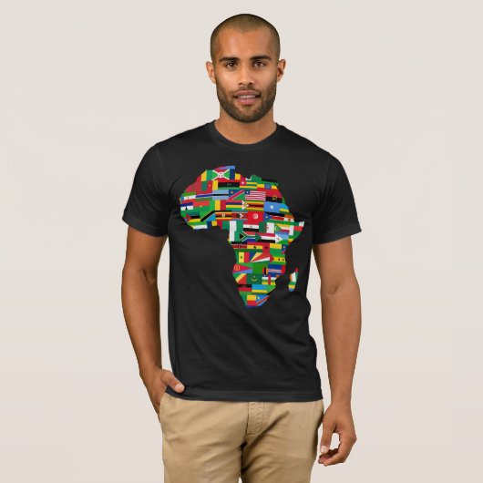 T-shirt Carte Afrique (Devant entier)
