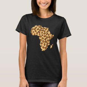 T-shirt Carte Afrique Cheetah Safari Afrique