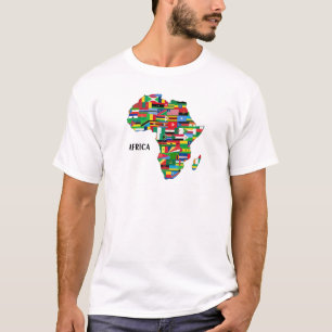 T-shirt Carte Afrique colorée