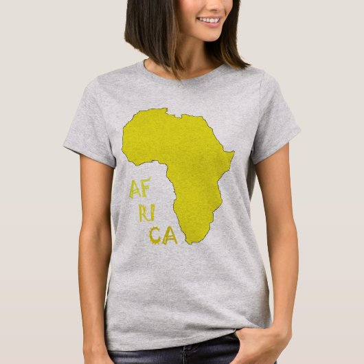 T-shirt Carte Afrique Funky (Devant)