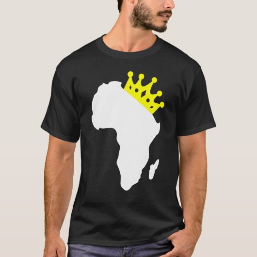 T-shirt Carte Afrique Reine Black Pride Melanin 2020 (Devant)