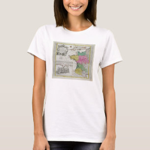 T-shirt Carte allemande montrant des attaques navales