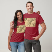 T-shirt Carte américaine de colonies du cru 1777 par (Unisexe)