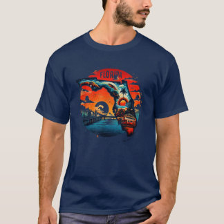 T-shirt Carte ancienne de Floride