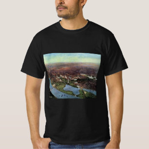 T-shirt Carte ancienne de Washington DC et de la rivière P
