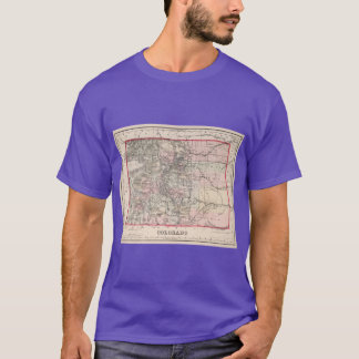T-shirt Carte ancienne du Colorado 1884