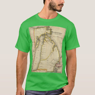 T-shirt Carte ancienne du Michigan 1822