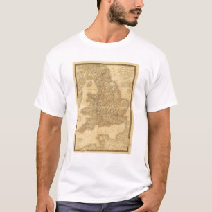T-shirt Carte anglaise antique
