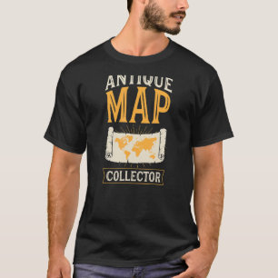 T-shirt Carte Antique Collector Géographie Carte Aficionad