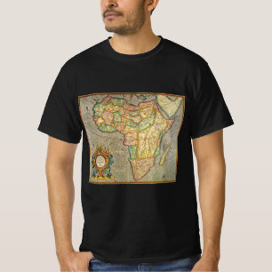 T-shirt Carte antique du monde de Gerardus Mercator représ