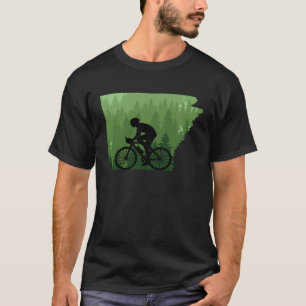 T-shirt Carte Arkansas VTT Rider VTT VTT Mounta