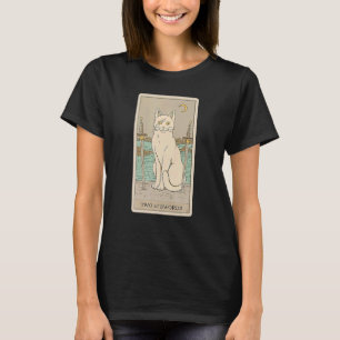 T-shirt Carte Arot Deux D'Épées Et Chat Cosmic Graphic Cha