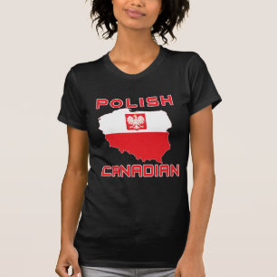 T-shirt Carte canadienne de l'aigle polonais