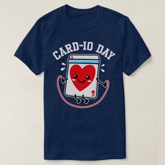 T-shirt Carte Cardio Ace of Hearts (Design devant)