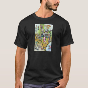 T-shirt Carte cartographique de Pflugerville au Texas