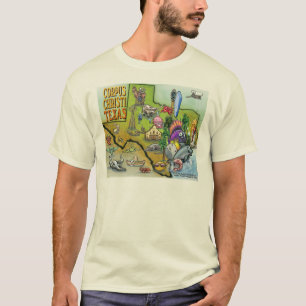 T-shirt Carte Carton de Corpus Christi Tx