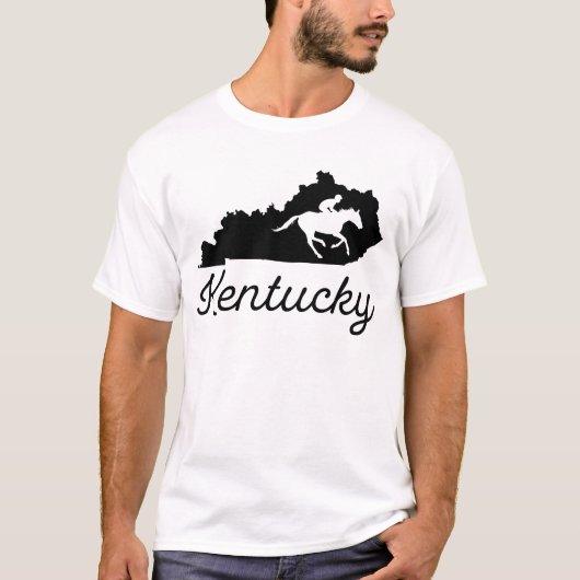 T-shirt Carte Cheval du Kentucky États-Unis (Devant)