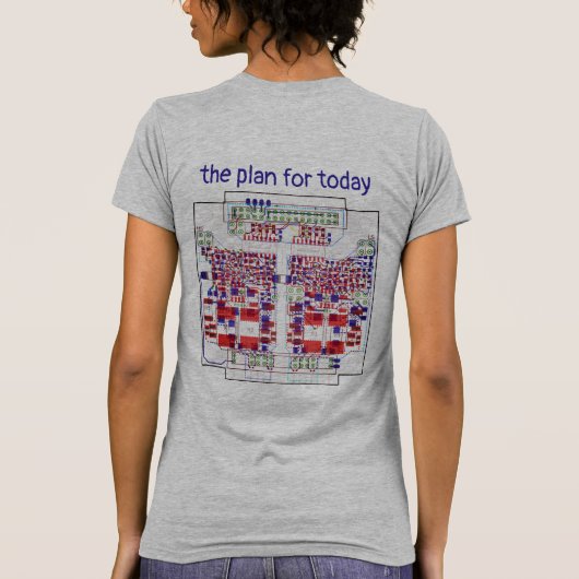 T-shirt Carte circuit imprimé PCB Plan Platine-Chemise mit (Dos)