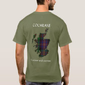 T-shirt Carte Clan Cochrane Crest & Tartan (Dos)