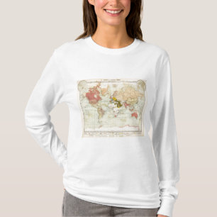 T-shirt Carte coloniale d'atlas de Handels