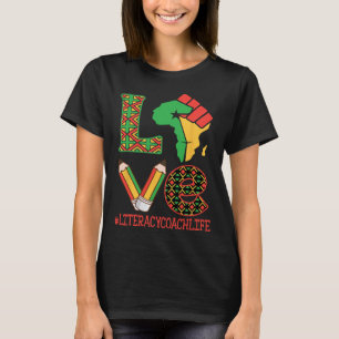 T-shirt Carte d'Afrique Poing Levée Amour Éducation Coach