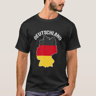 T-shirt Carte d'Allemagne Deutschland Carte du pays Allema