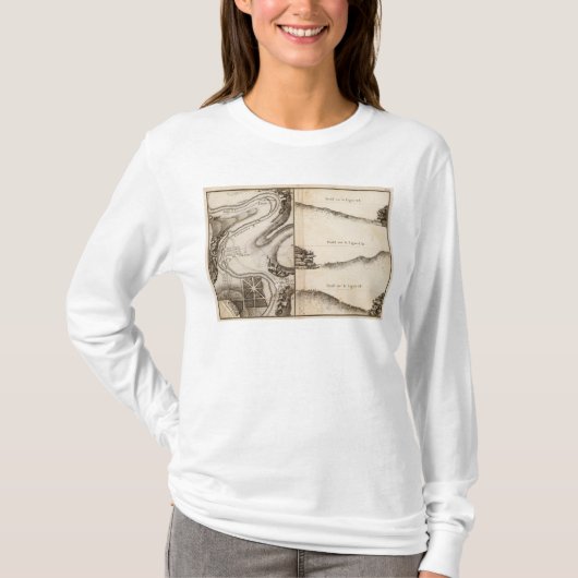 T-shirt Carte d'atlas de Charente de La (Devant)
