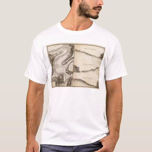T-shirt Carte d'atlas de Charente de La (Devant)