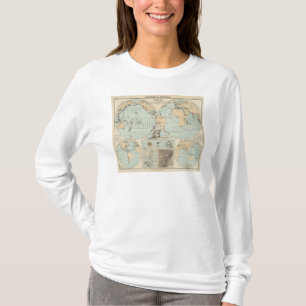 T-shirt Carte d'atlas de DES Erdinnern de Thatigkeit