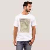 T-shirt Carte d'atlas de l'Italie (Devant entier)