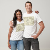 T-shirt Carte d'atlas de l'Océan Indien (Unisexe)
